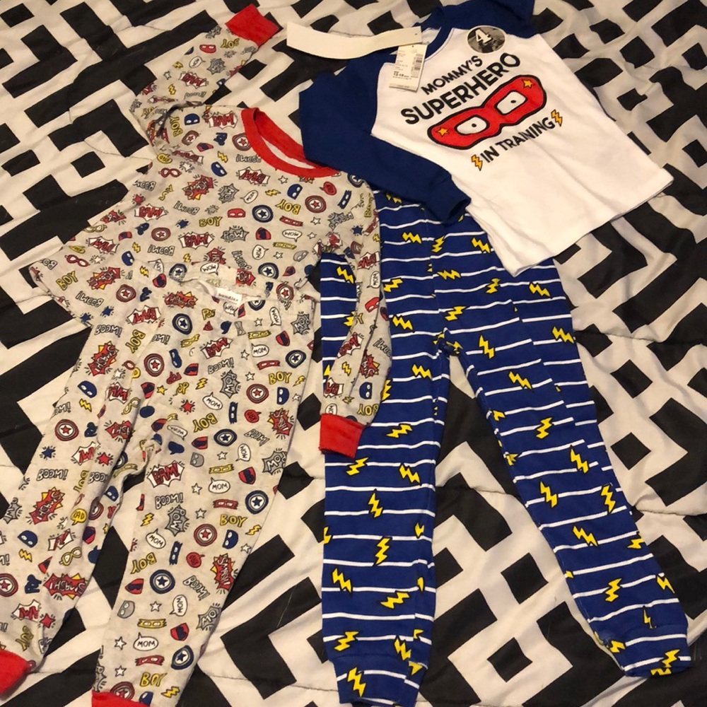 4pc Superhero pajamas